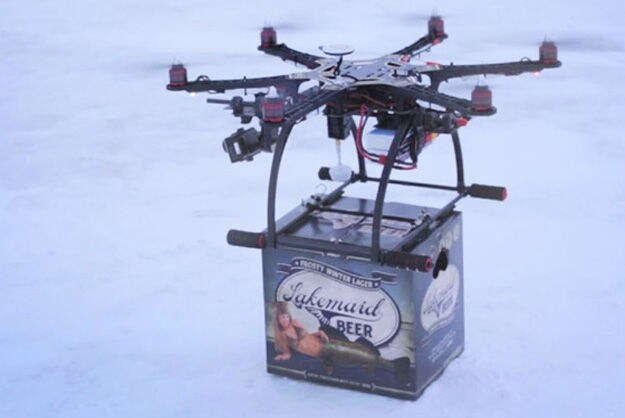 Beer-Delivering Helicopters