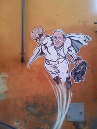 Heroic Papal Graffiti Image 2