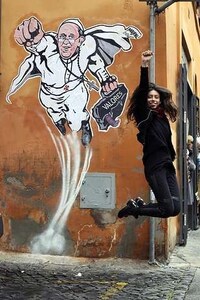 Heroic Papal Graffiti Image 7