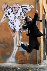 Heroic Papal Graffiti Image 8