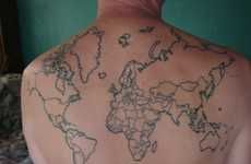 Fill-In Travel Map Tattoos
