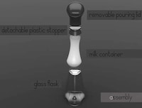 Sleek Glass Milk Flasks Image 4
