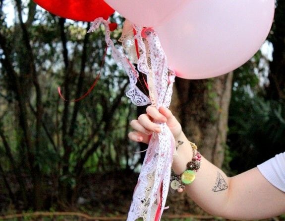 Lace-Accented Balloons