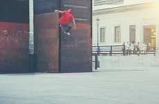 Camouflaged Skateboard Ramps