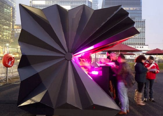 Opening Origami Pavilions