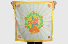 Sunny Citrus-Infused Scarves 