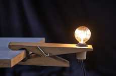 Quirky Clothespin Lights