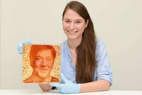 Bacteria-Grown Celebrity Portraits Image 8