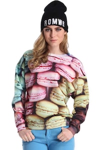 Parisian Pasrty Printed Tops Image 2