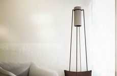 Cylindrical Concrete Lighting
