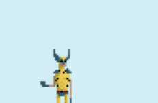 Pixelated Superhero GIFs