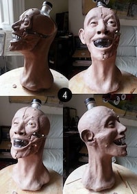 Skin Grafted Skull Bottles Image 4
