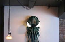 Upcycled Octopus-Inspired Lamps