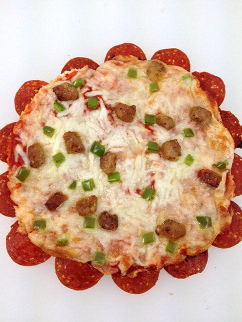 Pepperoni-Crusted Pizzas