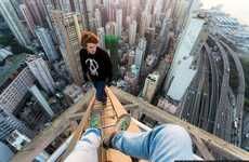 Risky Shanghai Rooftop Photography