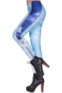 Dreamy Sky-Printed Tights Image 2