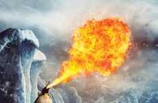 Fire-Breathing Arctic Animal Ads