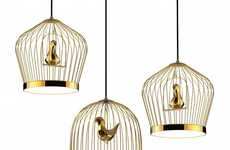 Bird Cage-Inspired Lighting