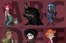 Pop Culture Alphabet Posters