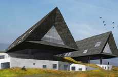 Protruding Roof Architecture