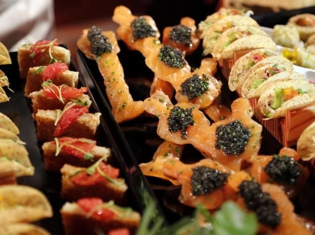 Gold-Infused Finger Foods