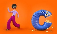 Cartoonish Letter Characters Image 3