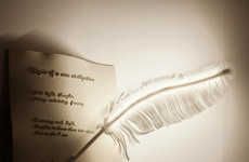 Whimsical Feather Lighting