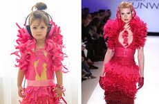 Toddler-Made Paper Dresses