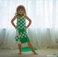 Toddler-Made Paper Dresses Image 5