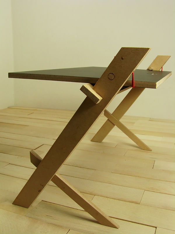 Rope-Secured Desks
