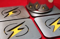 Steel Superhero Insignia Coasters Image 5