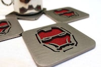 Steel Superhero Insignia Coasters Image 8