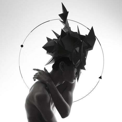 Angular Origami Headwear