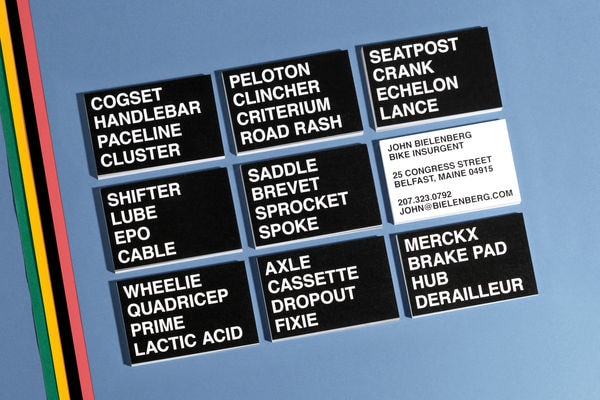 Mashed-Up Wordy Business Cards