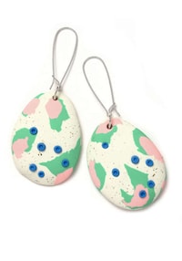 Stunning Kaleidoscopic Clay Earrings Image 2