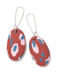Stunning Kaleidoscopic Clay Earrings Image 6