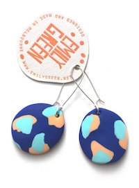 Stunning Kaleidoscopic Clay Earrings Image 8