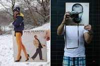 Superimposed Album Cover Selfies Image 2