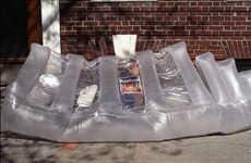 Inflatable Heat-Sharing Shelters