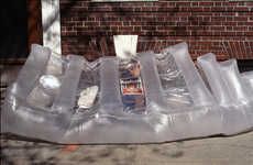Inflatable Heat-Sharing Shelters