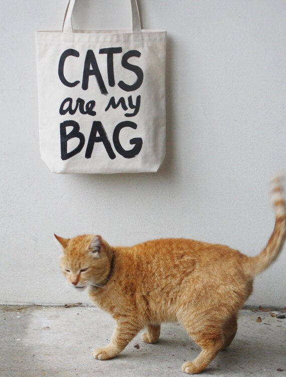 Feline Obsession-Professing Totes