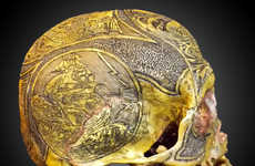 Elaborate Human Skull Art