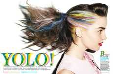 Eccentrically Dyed Hair Editorials