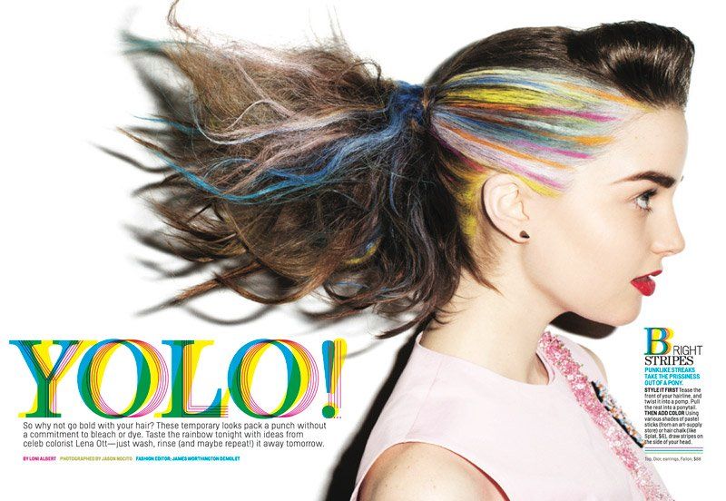 Eccentrically Dyed Hair Editorials