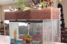 Feces-Recycling Aquariums