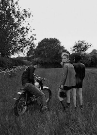 Greyscale Biker Chick Editorials Image 5