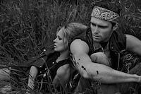 Greyscale Biker Chick Editorials Image 6