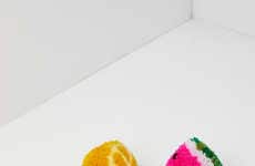 DIY Fruit Pom Poms