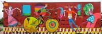 Whimsical Vibrant Bicycle Murals Image 3