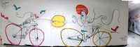 Whimsical Vibrant Bicycle Murals Image 4